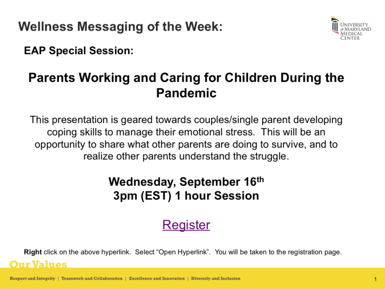 Webinar: Parents Working and Caring for Children During the Pandemic